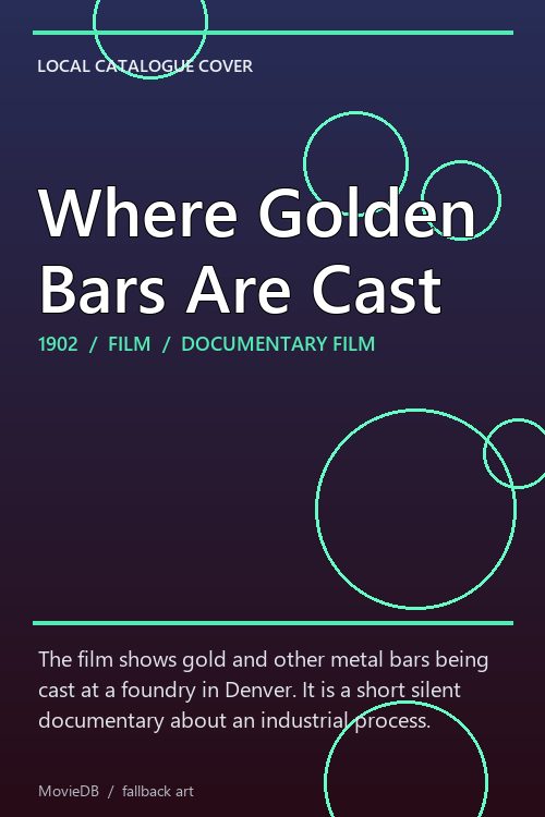 Where Golden Bars Are Cast poster