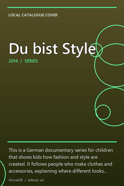 Du bist Style poster