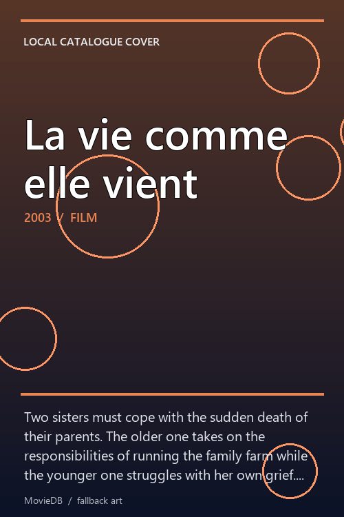 La vie comme elle vient poster