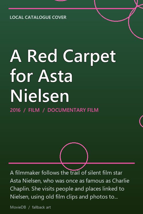 A Red Carpet for Asta Nielsen poster