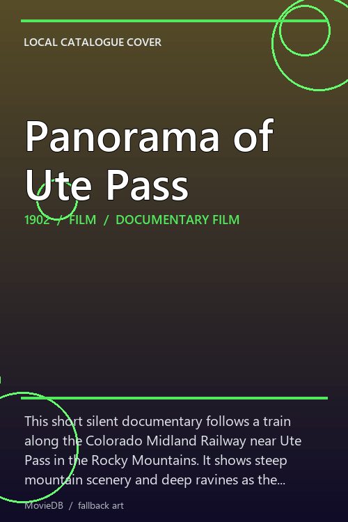 Panorama of Ute Pass poster