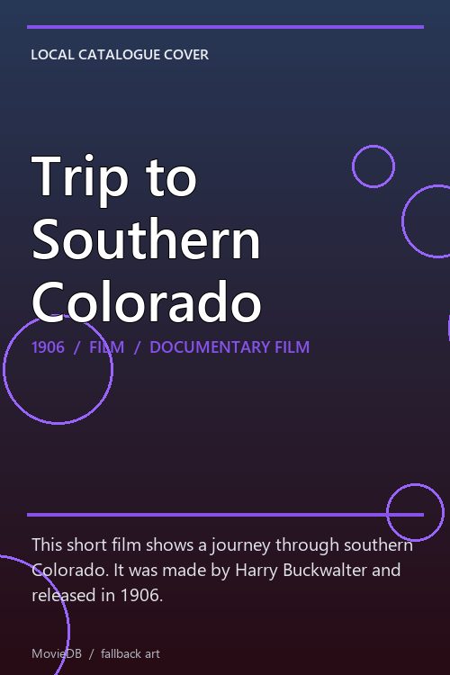 Trip to Southern Colorado poster