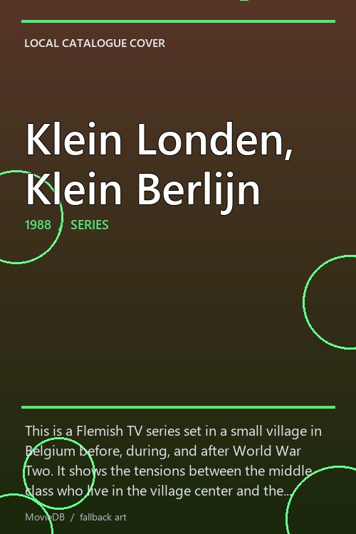 Klein Londen, Klein Berlijn poster