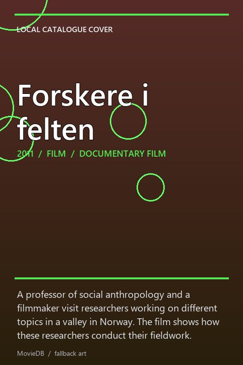 Forskere i felten poster