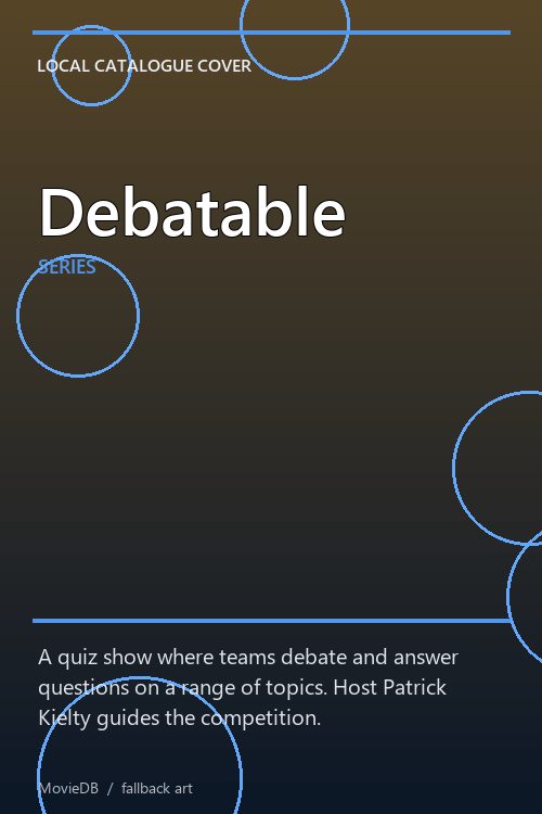 Debatable poster