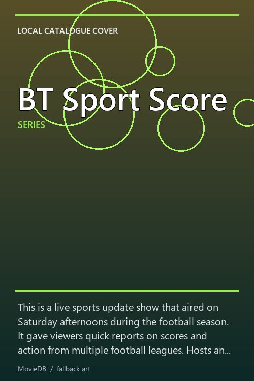 BT Sport Score poster