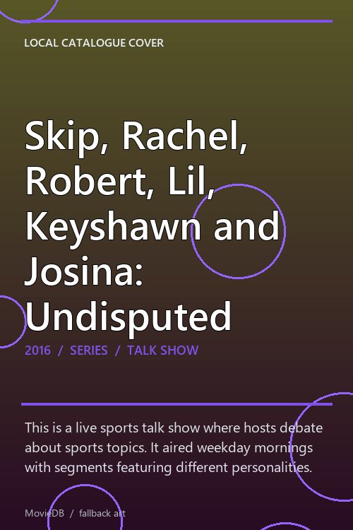 Skip, Rachel, Robert, Lil, Keyshawn and Josina: Undisputed poster