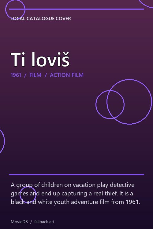 Ti loviš poster