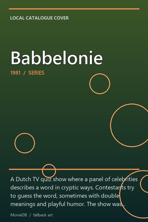 Babbelonie poster