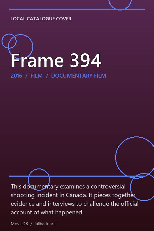 Frame 394 poster