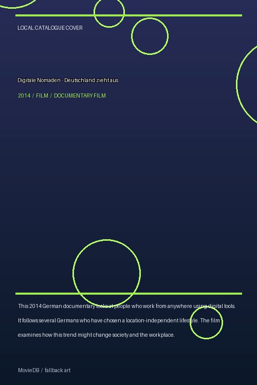 Digitale Nomaden - Deutschland zieht aus poster