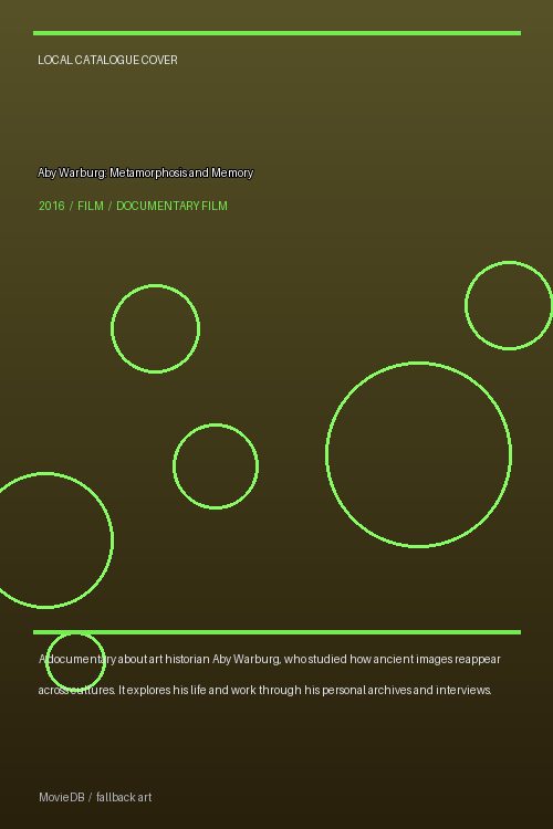 Aby Warburg: Metamorphosis and Memory poster