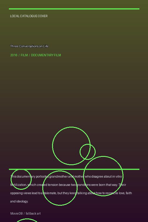 Three Conversations on Life poster