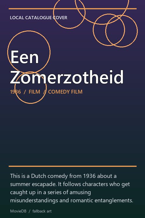 Een Zomerzotheid poster