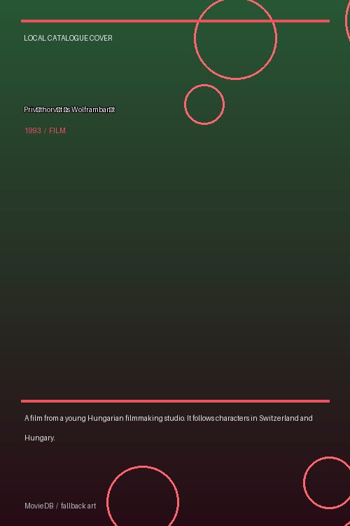 Priváthorvát és Wolframbarát poster