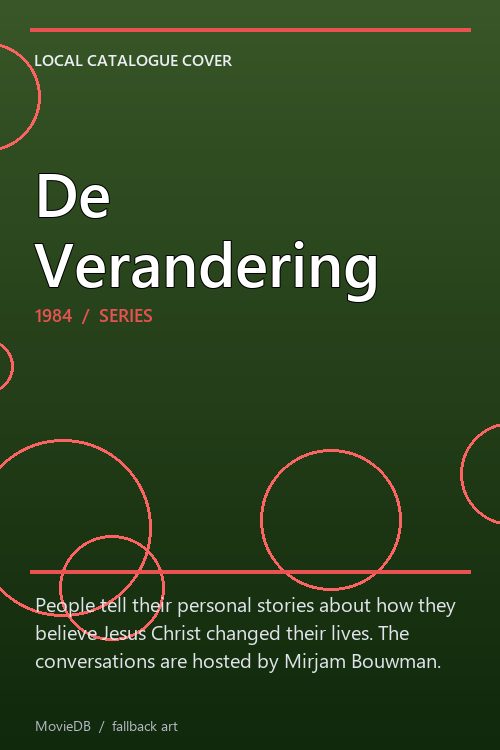 De Verandering poster