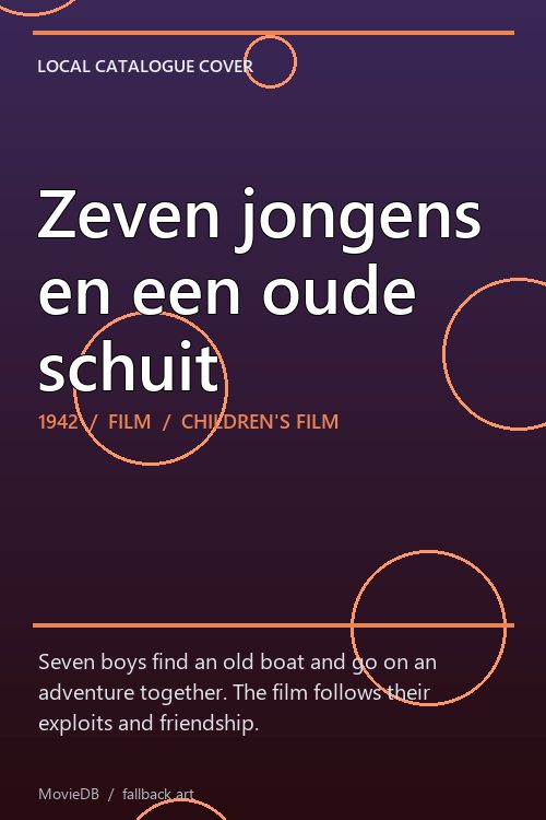 Zeven jongens en een oude schuit poster
