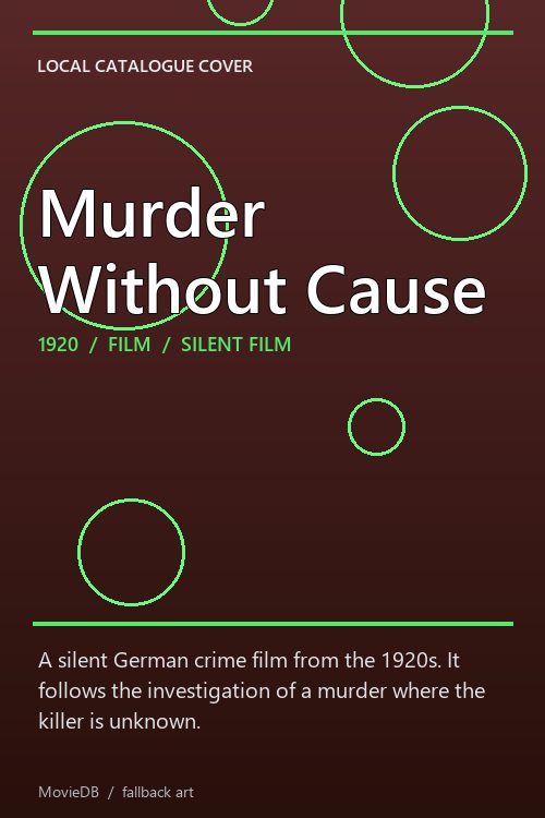 Murder Without Cause poster