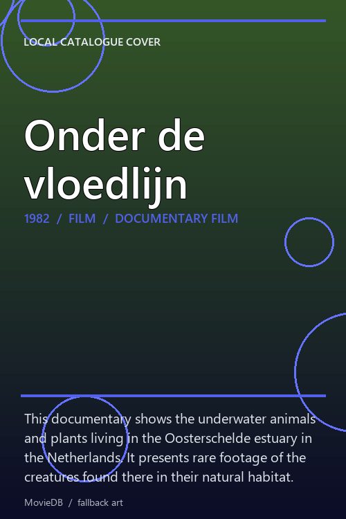 Onder de vloedlijn poster