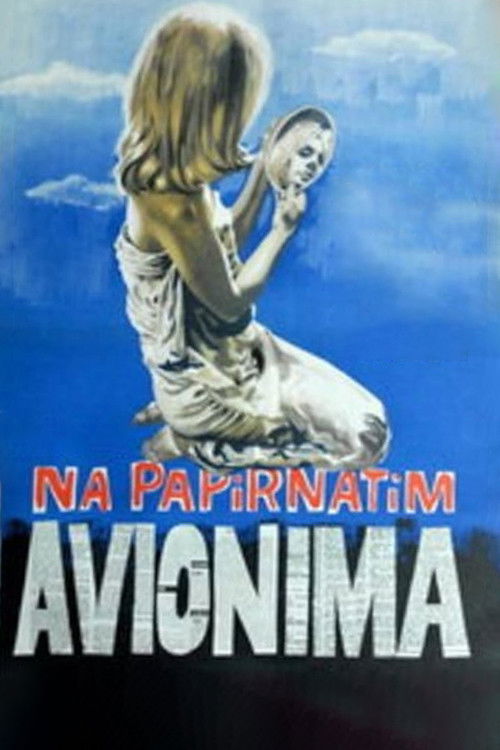 Na papirnatih avionih poster