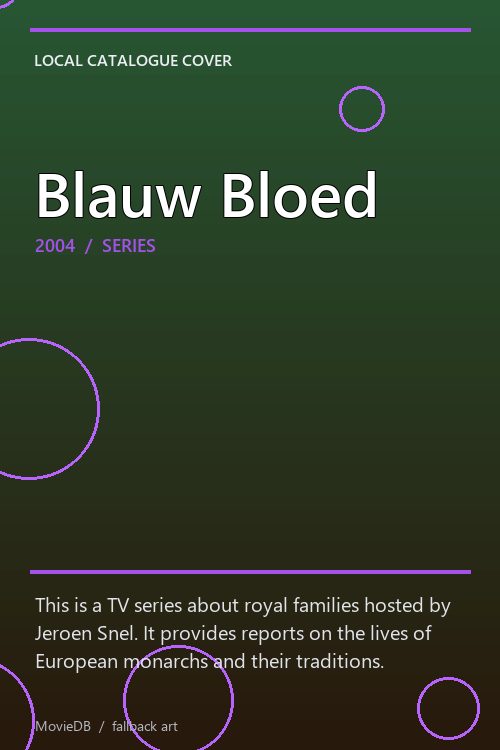 Blauw Bloed poster