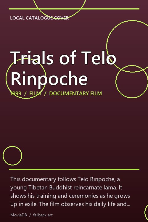 Trials of Telo Rinpoche poster