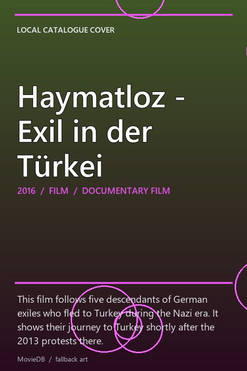 Haymatloz - Exil in der Türkei poster