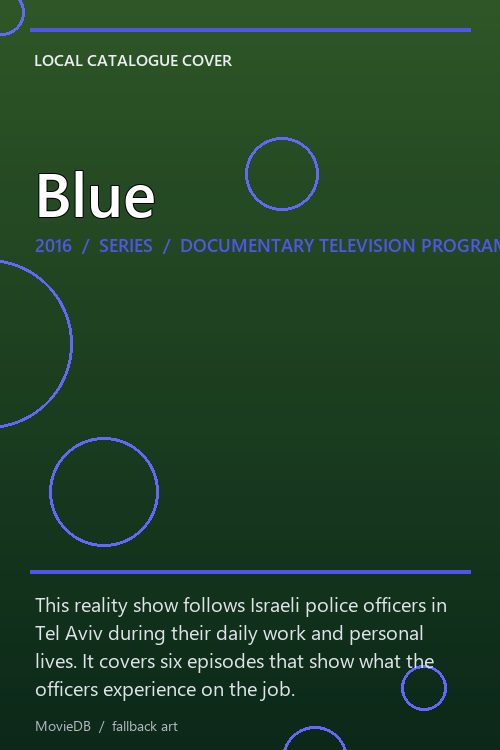 Blue poster