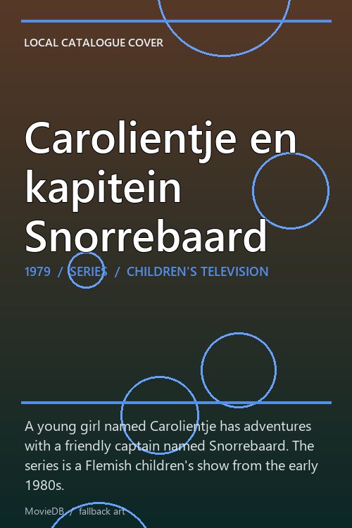 Carolientje en kapitein Snorrebaard poster