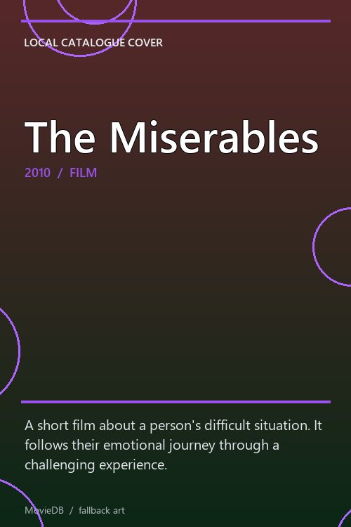 The Miserables poster