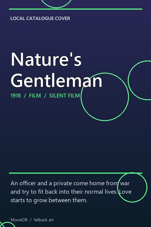Nature's Gentleman poster