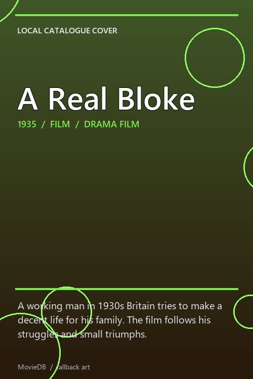 A Real Bloke poster