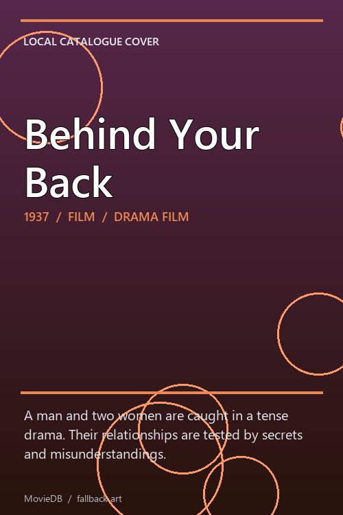 Behind Your Back poster