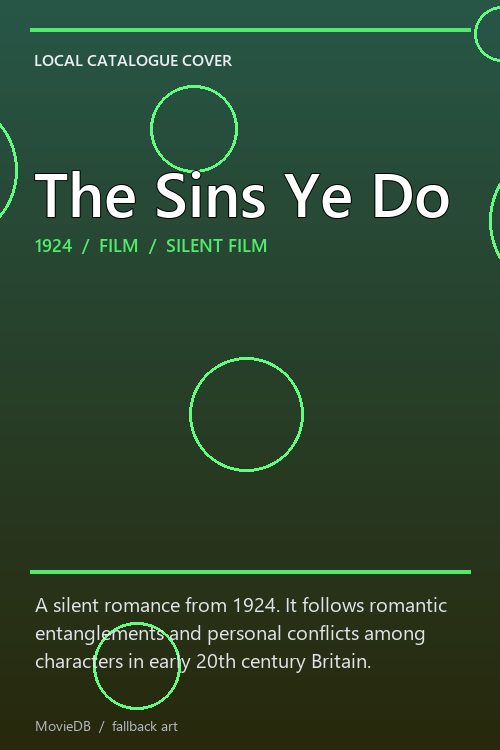 The Sins Ye Do poster