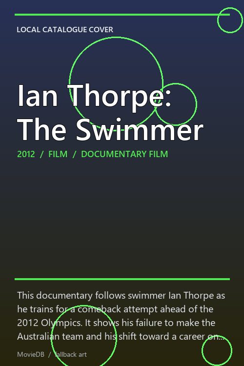 Ian Thorpe: The Swimmer poster