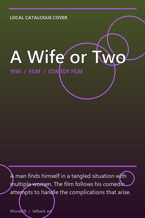 A Wife or Two poster