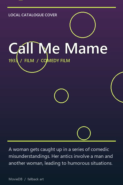 Call Me Mame poster