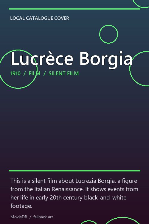 Lucrèce Borgia poster