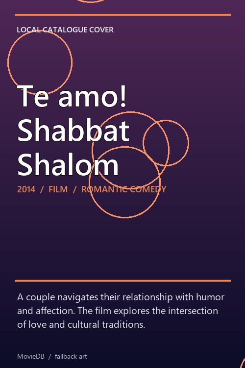 Te amo! Shabbat Shalom poster