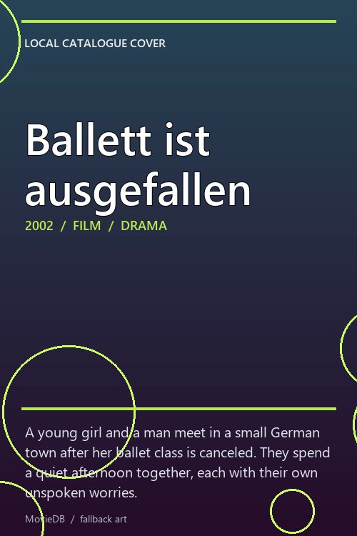 Ballett ist ausgefallen poster