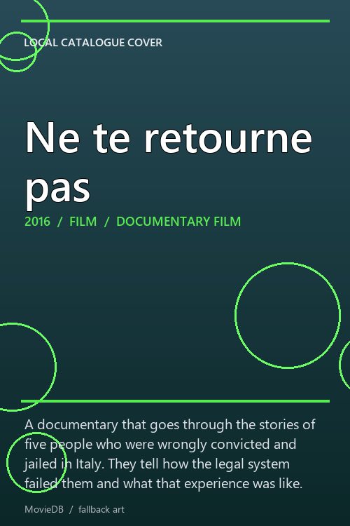 Ne te retourne pas poster