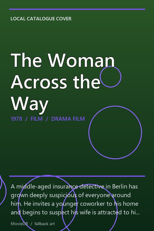 The Woman Across the Way poster