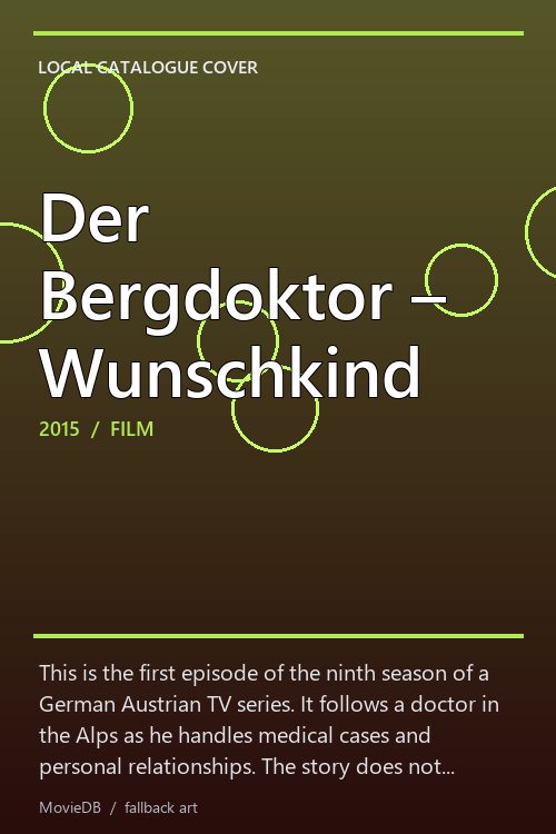 Der Bergdoktor – Wunschkind poster