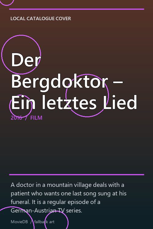 Der Bergdoktor – Ein letztes Lied poster