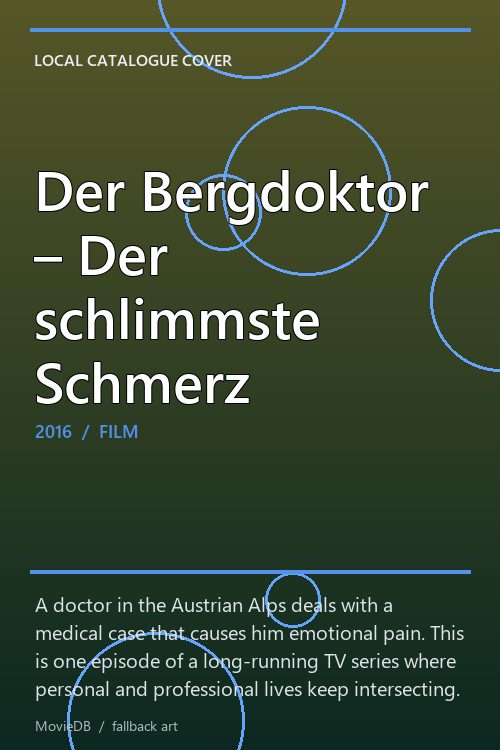 Der Bergdoktor – Der schlimmste Schmerz poster