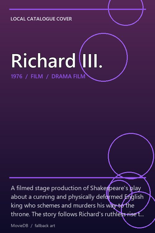 Richard III. poster