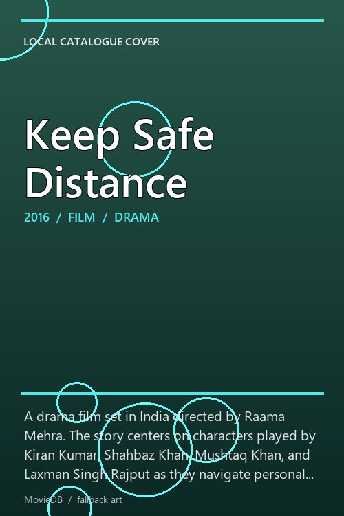 Keep Safe Distance poster