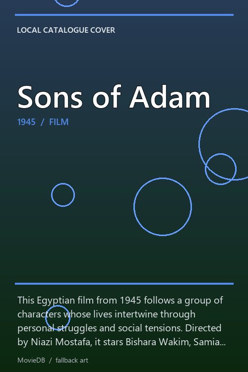 Sons of Adam poster