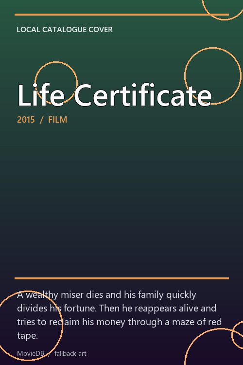 Life Certificate poster