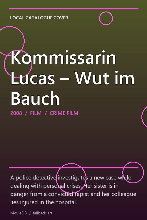 Kommissarin Lucas – Wut im Bauch poster